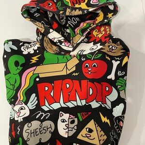 Ripndip mens all over print hoodie.